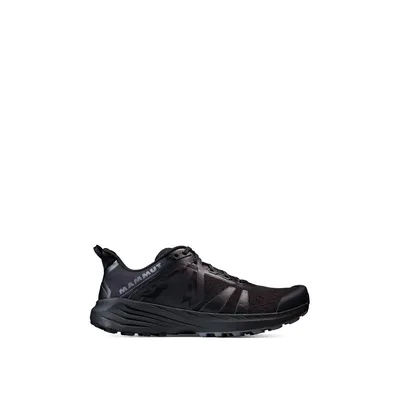 Schwarze Trailrunning-Schuhe "Saentis TR Low" von Mammut; geeignet für Herren.