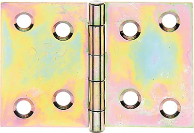 Produktbild von ALBERTS Scharnier, galv. gelb verzinkt, LxB 50x74 mm