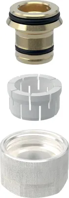 Immagine prodotto di Geberit GE FlowFit, raccordo Eurokonus, MS, d20 mm x G3/4, nichelato, 1 pz.