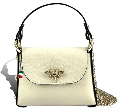 Image de Sac Florence en cuir beige D2OTF817I