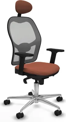 Obrázek produktu pro Kancelářská židle s opěrkou hlavy Jorquera Piqueras y Crespo 2D086N1 Brown Grey