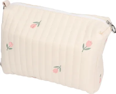 Obrázok produktu pre Multifunkčný prenosný kočík Baby Changing Bag Cute Pattern Nappy Plienky Storage Bag (Tulipa výšivky)