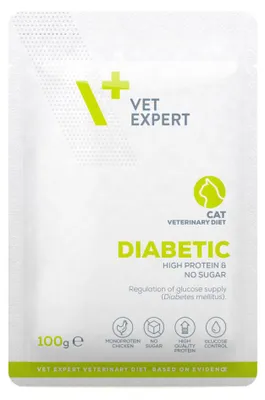 Immagine prodotto di Cibo per gatti VETEXPERT Diabetic Cat Pollo 100 g