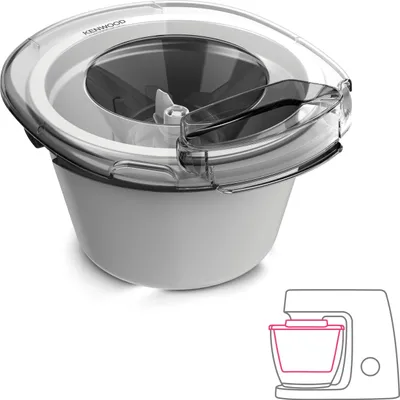 Produktbild von Kenwood KAX71.000WH, Gefrorene Dessertmaschine, Weiß, Kunststoff, 287,1 mm, 242,9 mm, 163,7 mm