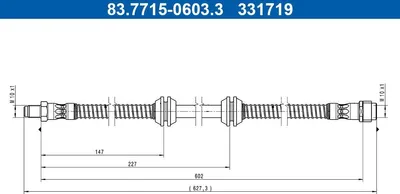 Produktbild von Bremsschlauch ATE 83.7715-0603.3