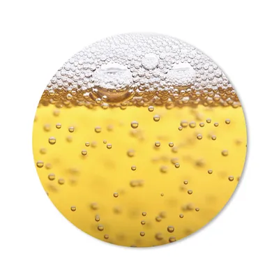 Produktbild von MuchoWow® Mauspad Mousepad Bierblasen im Glas 20x20 cm - Mousepads - Maus Mat - Pad - Mausunterlage - Schreibtischmatte