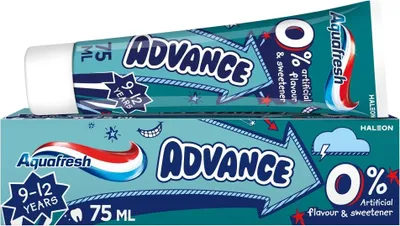 Produktbild von AQUAFRESH Advance Zahnpasta für Kinder von 9-12 Jahren, 75 ml