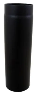 Produktbild von Bertrams ST-Pu Rauchrohr 08RL500-160L 500 mm, Ø 160 mm, pulverbeschichtet, schwarz