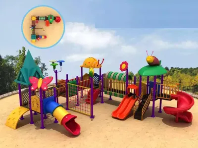 Productafbeelding van Speeltoestel, glijbaan, klimtoestel, kunststof speelhuis, kinderspeelplaatsen, buitenspeelplaatsen