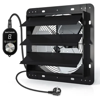 Zdjęcie produktu dla Wentylator ścienny przemysłowy - Wentylator wyciągowy - 300 mm - Regulowany - 1650 m³/h