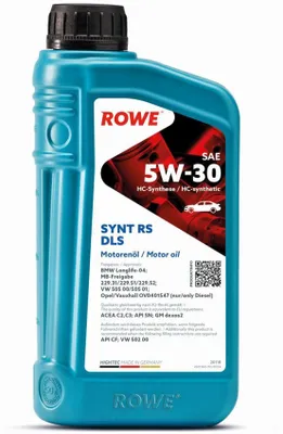 Produktbild von Rowe Hightec Synt RS DLS SAE 5W-30 Motoröl, 1l