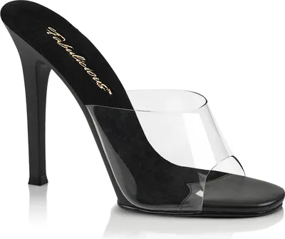 Produktbild von GALA-01 Damen Slipper von Fabulicious, Transparent Schwarz , EU 37, US 7