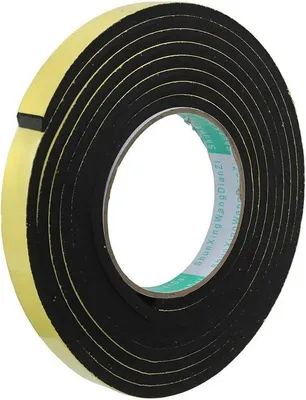 Image de Ruban en mousse EVA 12 x 3 mm x 5 m – Adhésif simple face, pour l'isolation des fenêtres et des portes