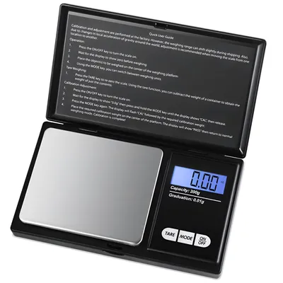 Zdjęcie produktu dla Waga Jubilerska precyzyjna Professional LCD kuchenna dokładna 200g / 0,01g