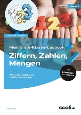 Immagine prodotto di Mein Erste-Klasse-Lapbook: Ziffern, Zahlen, Mengen