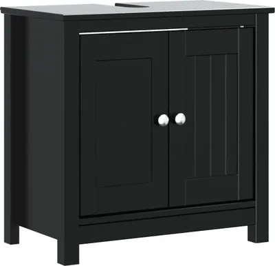 Obrázek produktu pro vidaXL Toaletní stolek BERG černý 60x34x59 cm borovicové dřevo