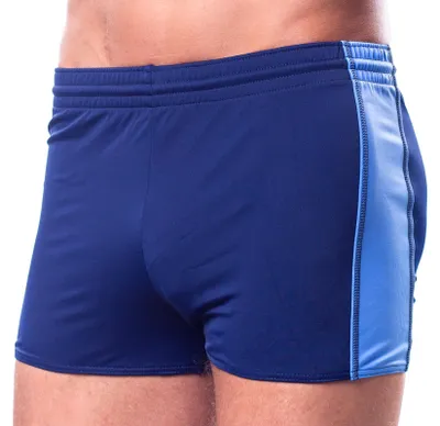 Produktbild von Aquarti Herren Badehose mit Kordelzug Gummibund, Farbe: Dunkelblau / Blau, Größe: 4XL