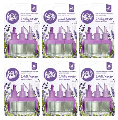Produktbild von Fresh & More Nachfüllflakons 6x 20ml - Kompatibel mit 3Volution, White Lavender