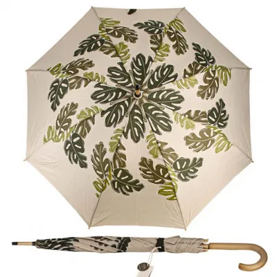 Zdjęcie produktu dla Doppler NATURE LONG Choice Beige - damski parasol ECO