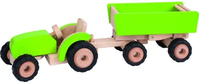 Zdjęcie produktu dla goki 55941 Traktor z przyczepą, zielony