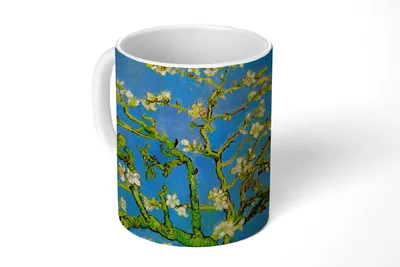 Produktbild von KitchenYeah® Tasse Kaffeetasse Kaffeebecher 350 ml Mandelblüte - Vincent van Gogh Teetasse - Fototasse - Becher - Keramikbecher - Teebecher - Kaffeetasse - Bürotasse