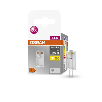 Produktbild von Osram 4058075758001, 0,9 W, 10 W, G4, 100 lm, 10000 h, Warmweiß