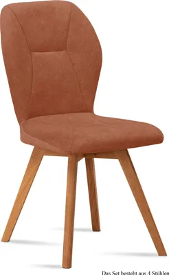 Produktbild von Esszimmerstuhl (4er-Set) Donia 51x92x60 Eiche geölt/Cognac