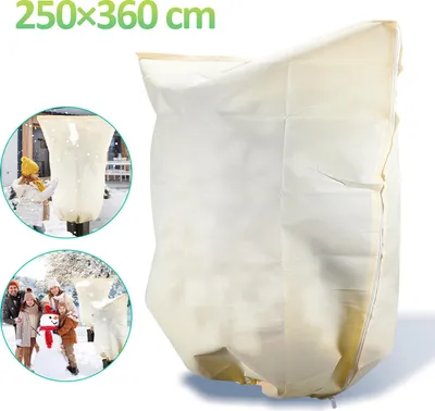 Immagine prodotto di Jayseuw 2x protezione invernale 250x360cm per piante in vaso Palme Protezione dal gelo Protezione invernale piante Velo da giardino 100g/m²