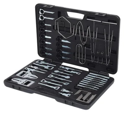 Zdjęcie produktu dla KS TOOLS Zestaw do demontażu i montażu radia/nawigacji, 52-częściowy ( 500.1380 )