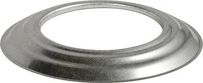 Produktbild von Wandrosette Ø 110 mm verzinkt silber