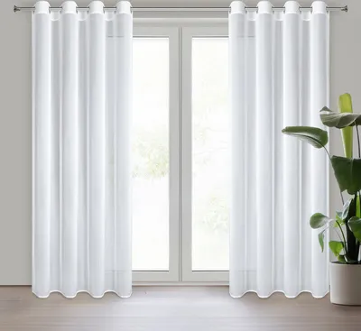 Zdjęcie produktu dla Zasłona TINA biała 140x270 cm z oczkami