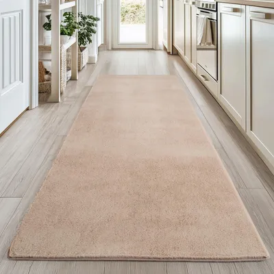 Obrázek produktu pro Homebyhome Pratelný Koberec s Krátkým Vlasem Protiskluzový a M?kký Moderní Jednobarevný Design do Obývacího Pokoje Ložnice, Velikost: 80x250 cm