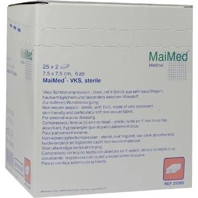 Obrázok produktu pre Obklady z netkanej textílie 7,5x7,5 cm 6-krát sterilné, 50 obkladov