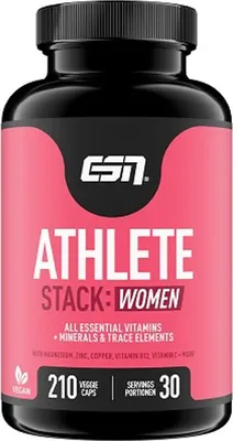 Produktbild von ESN Athlete Stack: Frauen (210 Kapseln)