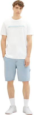Produktbild von Tom Tailor T-Shirt Kurzarmshirt mit Rundhalsausschnitt und Logoprint