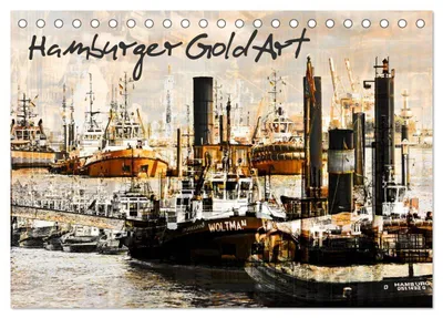 Produktbild von Hamburger GoldArt (Tischkalender 2027 DIN A5 quer), CALVENDO Monatskalender