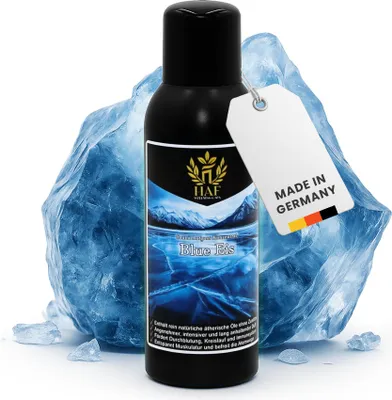 Produktbild von HAF Saunaaufguss Blue Eis 100 ml - Sauna Aufgussmittel - Saunaduft mit natürlichen ätherischen Ölen für intensiven & langhaltenden Duft