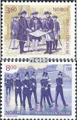 Produktbild von Briefmarken Norwegen 2000 Mi 1352-1353 (kompl.Ausg.) postfrisch Kriegsschulen