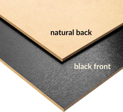 Produktbild von Creative Deco 10 x Schwarze MDF Platten - 600 x 400 x 3 mm - Dünne Holzplatten