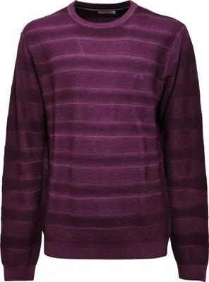 Produktbild von 9264AB maglione uomo SUN 68 violet GARMENT DYED stripes wool sweater men