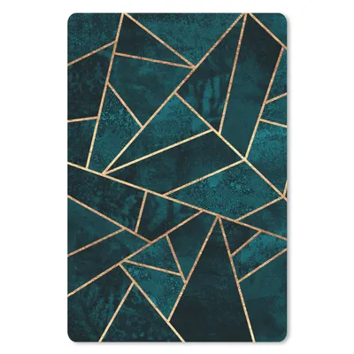 Produktbild von MuchoWow® Mauspad Mousepad Steine - Gold - Luxus - Muster - Abstrakt 40x60 cm - Mousepads - Maus Mat - Pad - Mausunterlage - Schreibtisch Accesoire