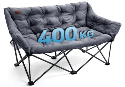 Immagine prodotto di Sedia da campeggio extra grande per 2 persone, con una capacità di carico di 400 kg