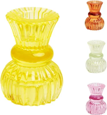 Produktbild von Kerzenhalter aus Glas - Teelichthalter - Kerzenständer - Tischdekoration