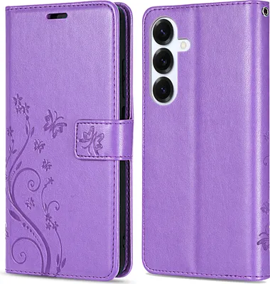 Produktbild von Hülle für Samsung Galaxy S25 Handyhülle Handy Tasche Wallet Case Flip Cover in Lila