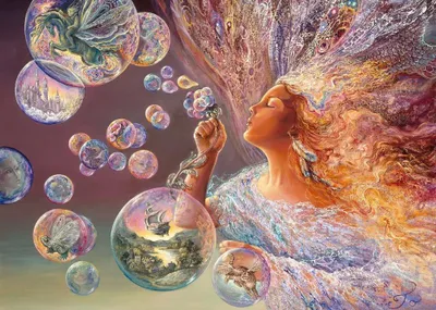 Zdjęcie produktu dla Grafika – Puzzle Josephine Wall: Bubble Flower – 500 elementów