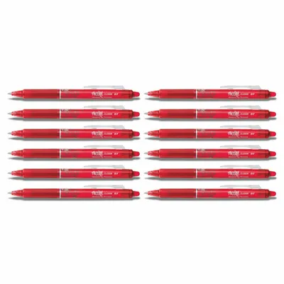 Produktbild von Stift Pilot Frixion Clicker Löschbare Tinte Rot 0,4 mm 12 Stück