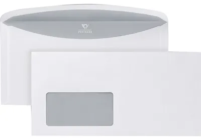 Produktbild von Bong Kuvertierhülle 02526177 C6/5 mF gummiert ws 1000 St./Pack.