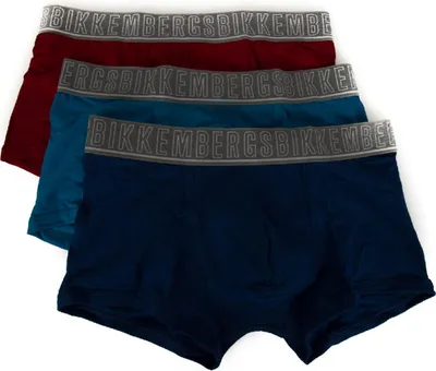 Obrázek produktu pro Balení 3 ks boxerek Parigamba pro muže BIKKEMBERGS, č. výrobku B4B4000, velikost XL, 94 % bavlna, 6 % Elastan