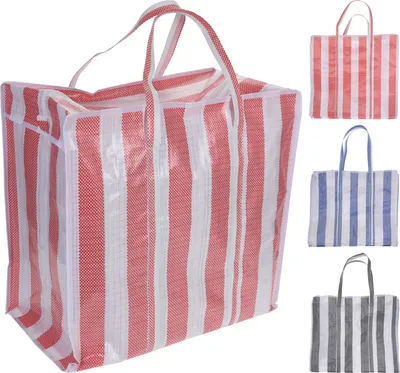 Obrázek produktu pro Pruhovaná plážová taška 55 x 55 x 30 cm