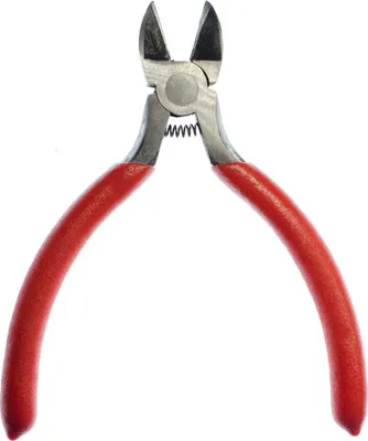 Produktbild von Seitenschneider Zange Schmuckzange Werkzeug Kneifzange Draht Schneiden 12cm rot